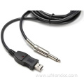 mono to USB chip bass noise reduction cable